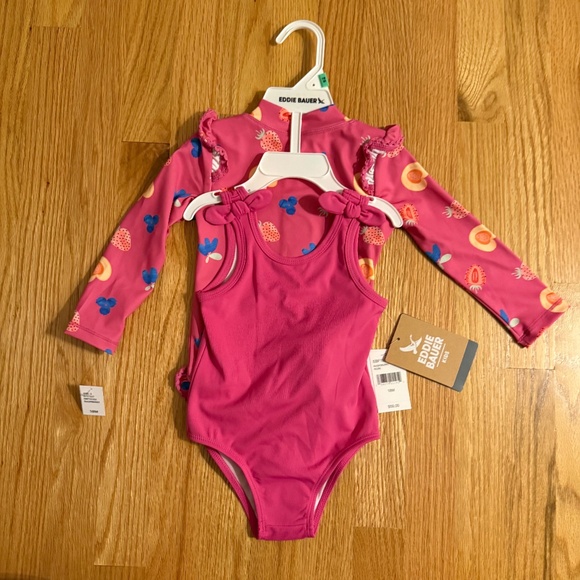 Eddie Bauer Baby Girl Set Of 2 Swimsuits